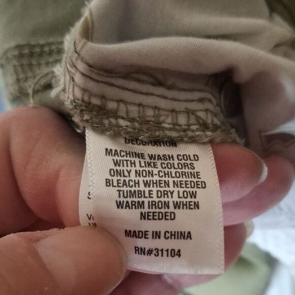 Crown & Ivy Olive High Rise Skinny Green Women's Pants size 22W - Picture 5 of 8